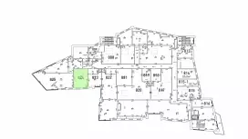 Аренда офиса 48 кв.метров, 8 этаж-99. План объекта