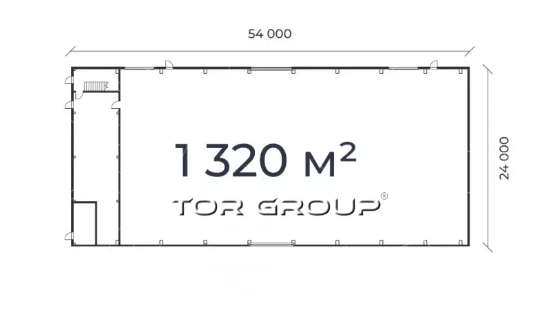 Продажа производственного здания 1320 кв.м-99. План объекта