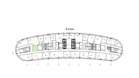 Аренда офиса 14.1 кв.метров, 8 этаж-99. План объекта