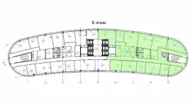 Офис в аренду 334 м2, готовый ремонт-99. План объекта