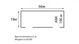 Склад-производство 1188 м2 + Абк 190 м2-99. План объекта