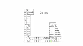 Аренда офиса 33 кв.метров, 2 этаж-99. План объекта
