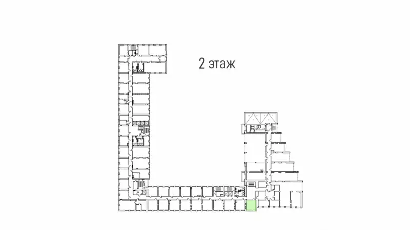 Аренда офиса 33 кв.метров, 2 этаж-99. План объекта