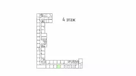 Аренда офиса 34 кв.метров, 4 этаж-99. План объекта