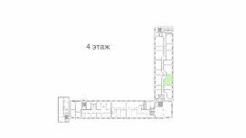 Аренда офиса 42.3 кв.метров, 4 этаж-99. План объекта