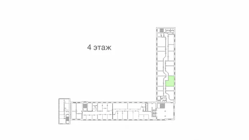 Аренда офиса 42.3 кв.метров, 4 этаж-99. План объекта