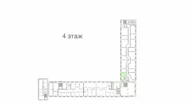 Аренда офиса 18.7 кв.метров, 4 этаж-99. План объекта