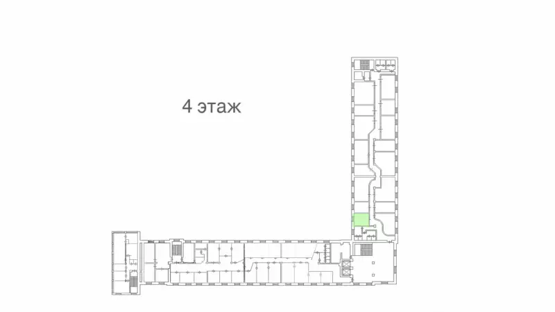 Аренда офиса 18.7 кв.метров, 4 этаж-99. План объекта