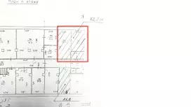 Аренда офиса 52 кв.метров, 4 этаж-99. План объекта