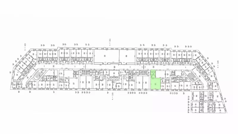 Аренда офиса 43 кв.метров, 5 этаж-99. План объекта