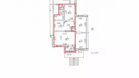 Продажа торгового помещения 70.2 кв.метров, 1 этаж-99. План объекта