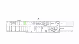 Аренда офиса 14 кв.метров, 4 этаж-99. План объекта