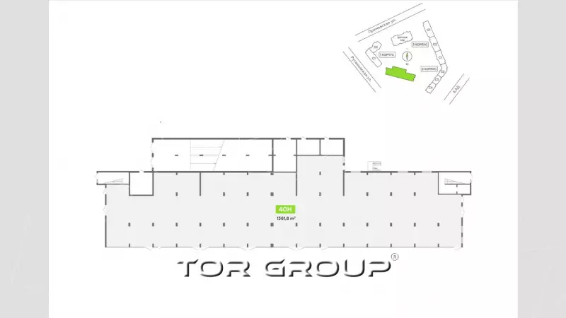 Аренда торгового помещения 1361 кв.метров, 1 этаж-99. План объекта