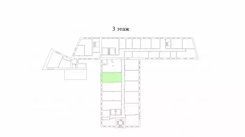 Аренда офиса 60.6 кв.метров, 3 этаж-99. План объекта