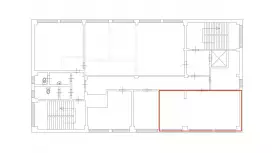 Аренда офиса 41 кв.метров, 4 этаж-99. План объекта