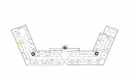 Аренда офиса 22.32 кв.метров, 2 этаж-99. План объекта
