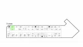 Офис 58 м2 в центре с ремонтом-99. План объекта