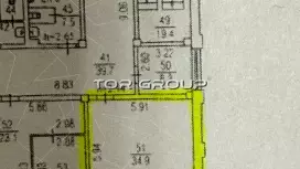 Аренда офиса 34.9 кв.метров, 2 этаж-99. План объекта