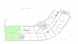 Аренда офиса 99.4 кв.метров, 4 этаж-99. План объекта