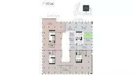Офис класса Prime 95 метров-99. План объекта