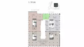 Продажа офиса 180.68 кв.метров, 5 этаж-99. План объекта