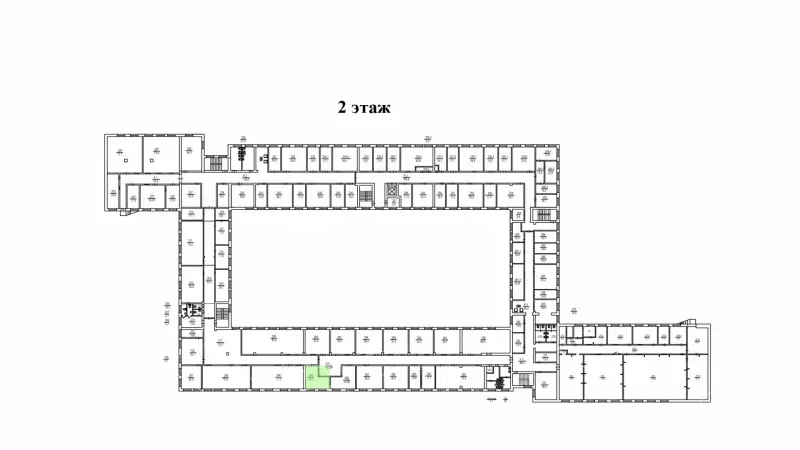 Аренда офиса 34.1 кв.метров, 2 этаж-99. План объекта