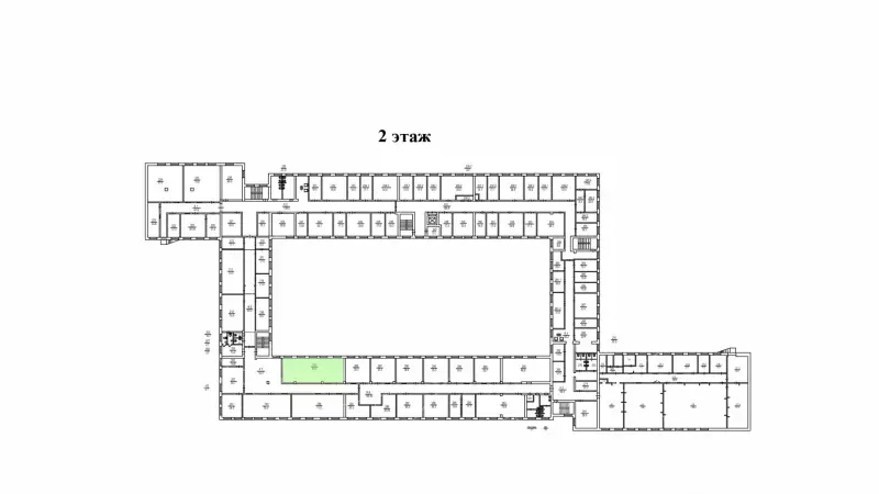 Аренда офиса 85.6 кв.метров, 2 этаж-99. План объекта