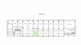 Аренда офиса 37.2 кв.метров, 3 этаж-99. План объекта