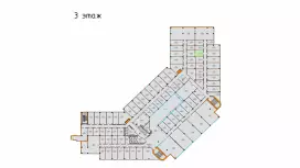 Аренда офиса 13 кв.метров, 3 этаж-99. План объекта