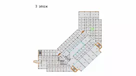 Аренда офиса 11.7 кв.метров, 3 этаж-99. План объекта