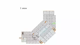 Аренда офиса 19.7 кв.метров, 3 этаж-99. План объекта
