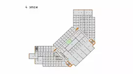 Аренда офиса 41.12 кв.метров, 4 этаж-99. План объекта
