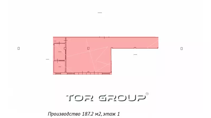 Без посредников. Склад 187 м2, 1 этаж-99. План объекта