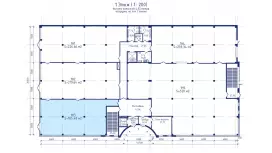 Продажа универсального помещения 185.48 кв.метров, 1 этаж-99. План объекта