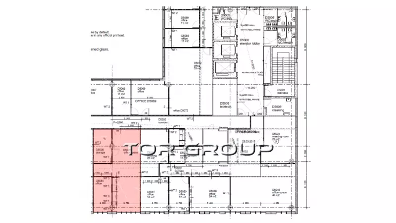 Аренда офиса 65 кв.метров, 5 этаж-99. План объекта