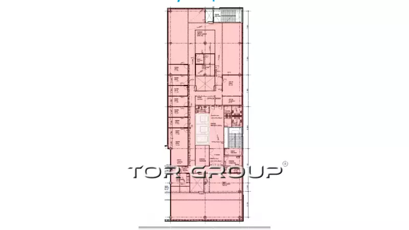 Аренда офиса 719.67 кв.метров, 6 этаж-99. План объекта