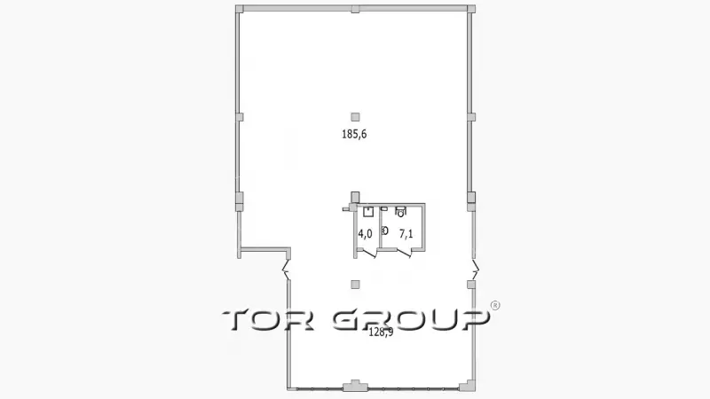 Продажа офиса 325.6 кв.метров, 2 этаж-99. План объекта