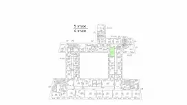Аренда офиса 24 кв.метров, 4 этаж-99. План объекта