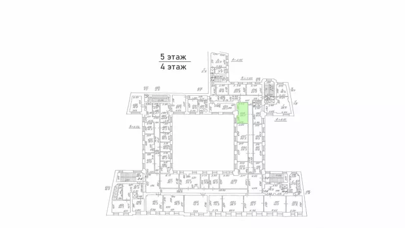Аренда офиса 24 кв.метров, 4 этаж-99. План объекта