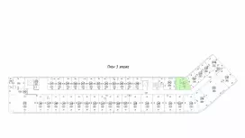 Аренда офиса 32 кв.метров, 3 этаж-99. План объекта