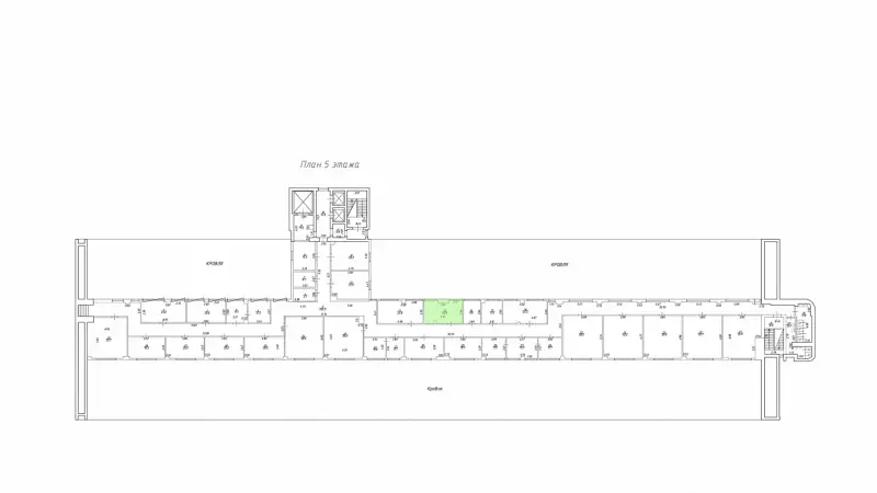 Аренда офиса 20.8 кв.метров, 5 этаж-99. План объекта