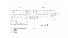 Аренда офиса 14.2 кв.метров, 3 этаж-99. План объекта