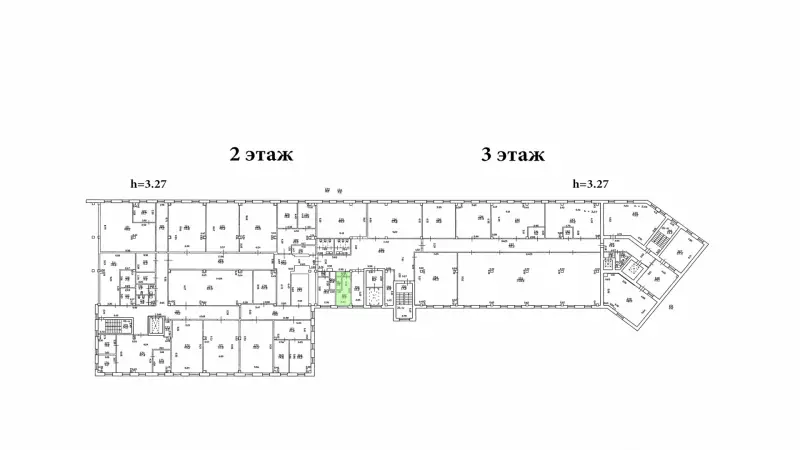 Аренда офиса 14.2 кв.метров, 3 этаж-99. План объекта