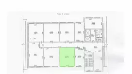 Аренда офиса 46.4 кв.метров, 3 этаж-99. План объекта
