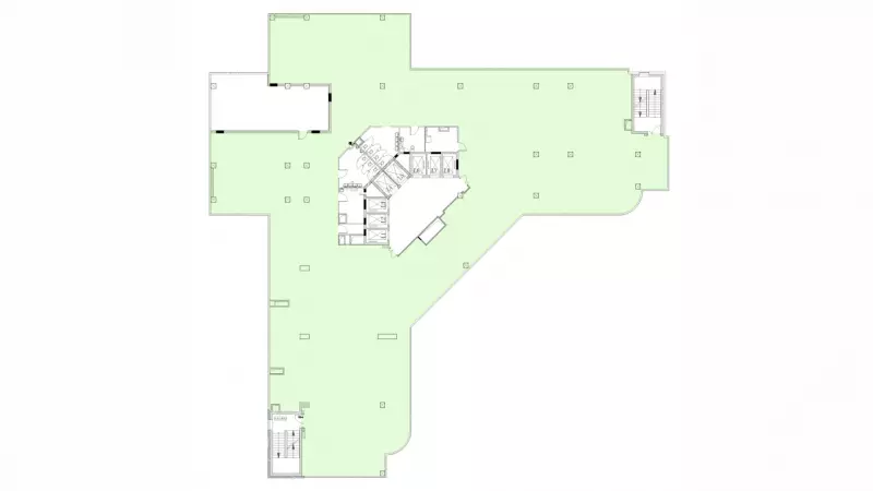 Аренда офиса 1399.4 кв.метров, 7 этаж-99. План объекта