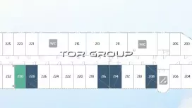 Аренда офиса 21.1 кв.метров, 2 этаж-99. План объекта