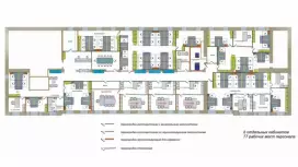 Аренда офиса 922.6 кв.метров, 4 этаж-99. План объекта