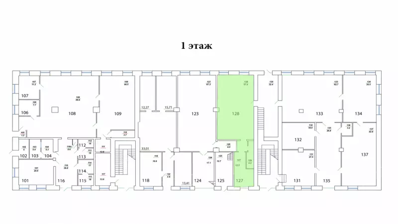 Аренда склада 75.9 кв.метров, 1 этаж-99. План объекта