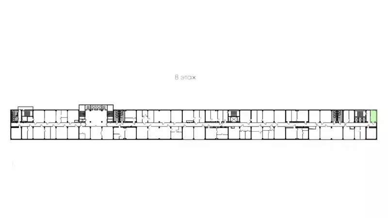 Аренда офиса 19 кв.метров, 8 этаж-99. План объекта