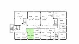 Аренда офиса 58 кв.метров, 4 этаж-99. План объекта